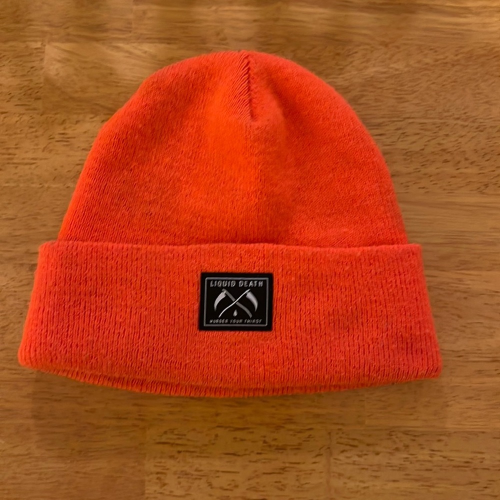 Liquid death beanie